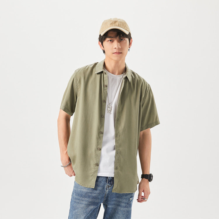 Men's Cool Short Sleeve Shirt Loose