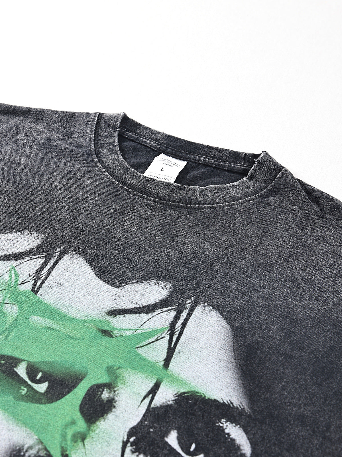 Graffiti Print Retro Loose Short Sleeve