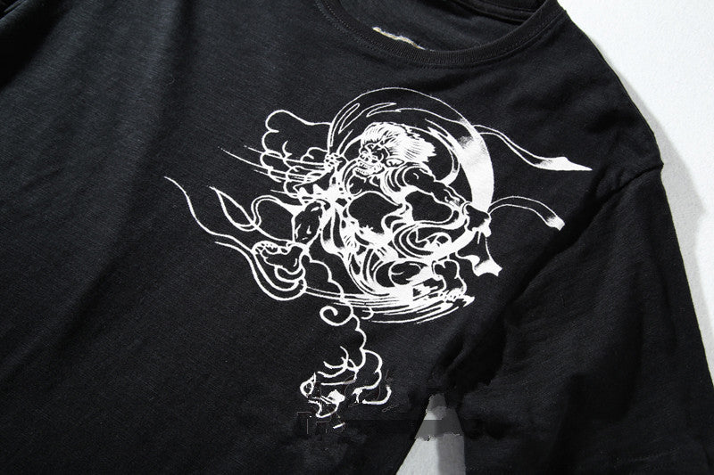 Ukiyo-e embroidery short sleeve