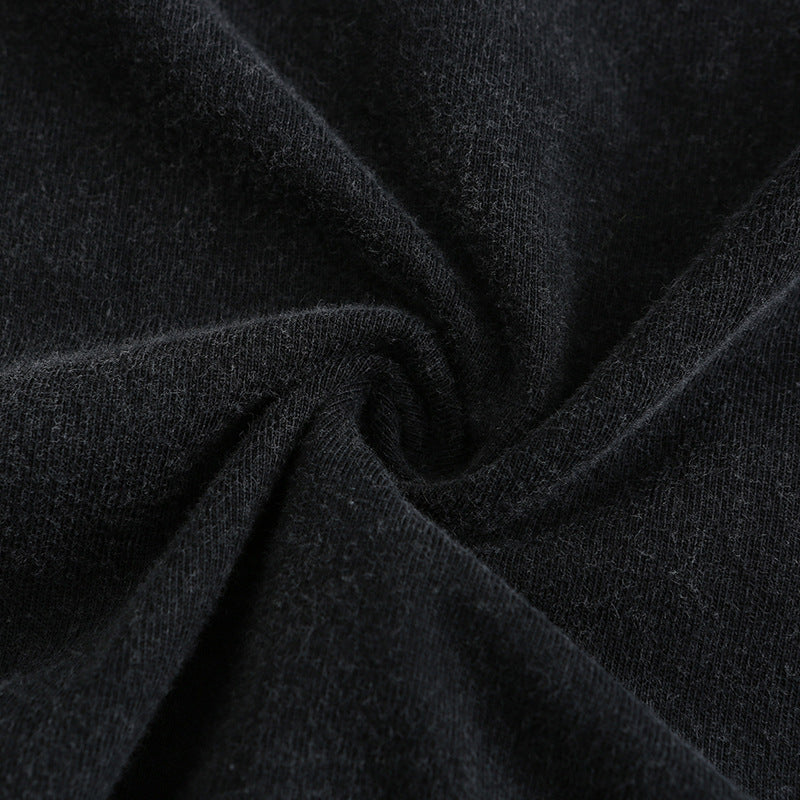 Made Old Short Sleeve Men's Cotton Off Shoulder Tide Crewneck T-shirt