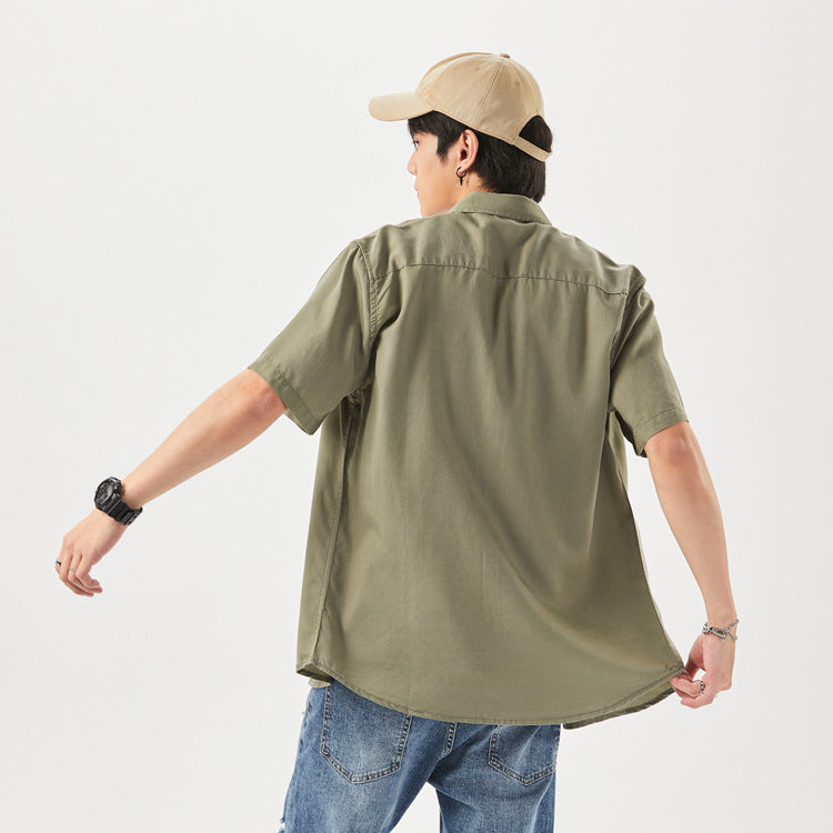 Men's Cool Short Sleeve Shirt Loose