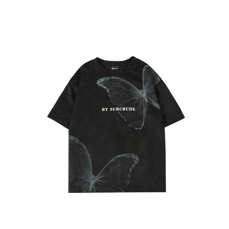Fashion Printed Brushed Short Sleeve