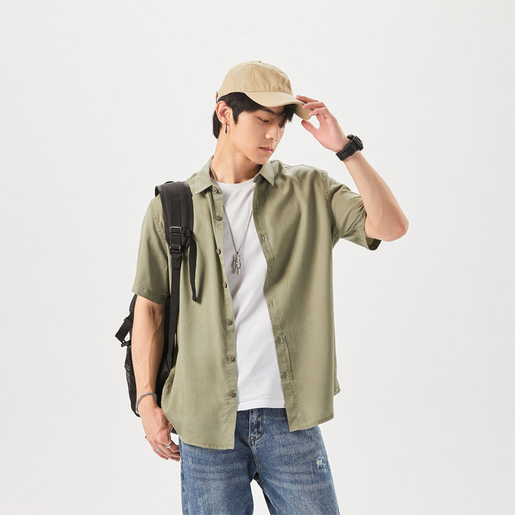 Men's Cool Short Sleeve Shirt Loose