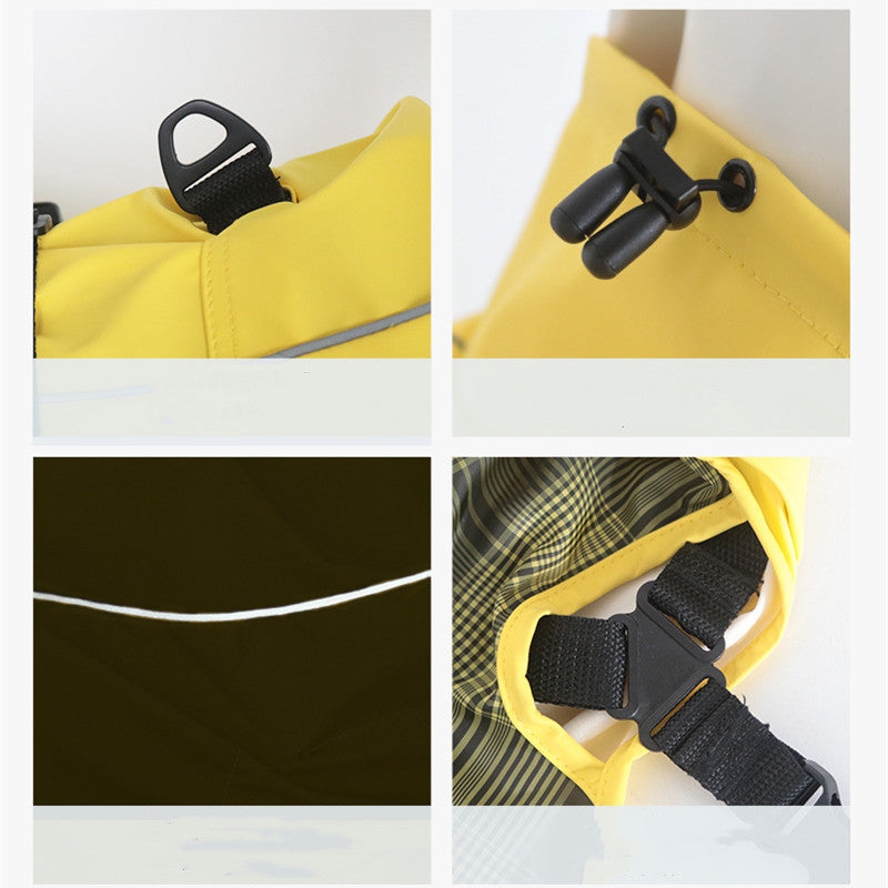 Pet Dog Fashion Casual Solid Color Waterproof Raincoat