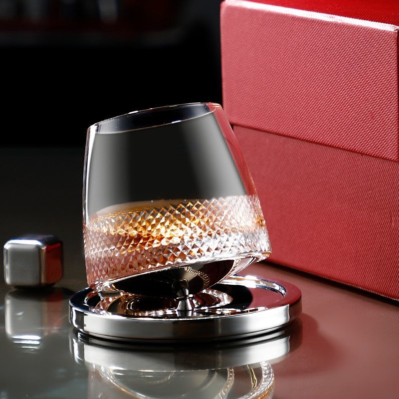 Household Fashion Rotating Cup Whiskey Glass
