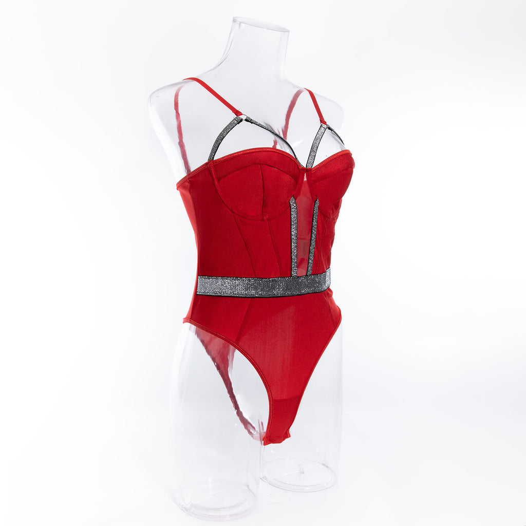 Slim-fit Push-up Chest-wrapped Jumpsuit