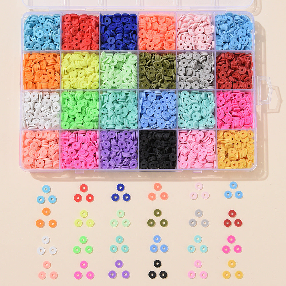 DIY Camouflage Soft Ceramic Beads Ornament Accessories Scattered Beads With Holes Spacer