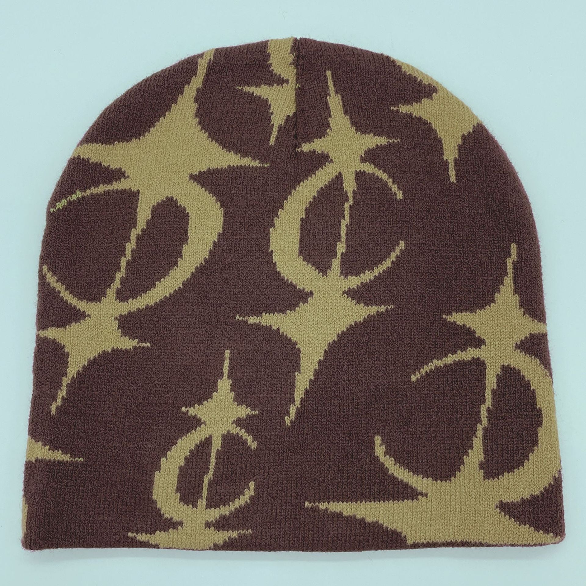 Five Pointed Star Men's And Women's Jacquard Knitted Hats