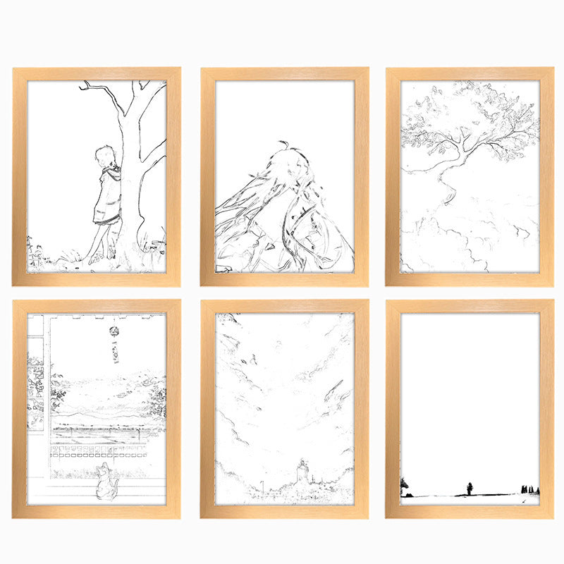 Starry Sky Beautiful Dream Simple Ins Creative Light Painting