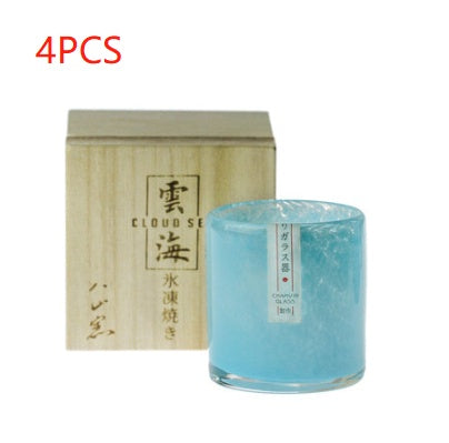 Jing Yun hand-made glass wine glass