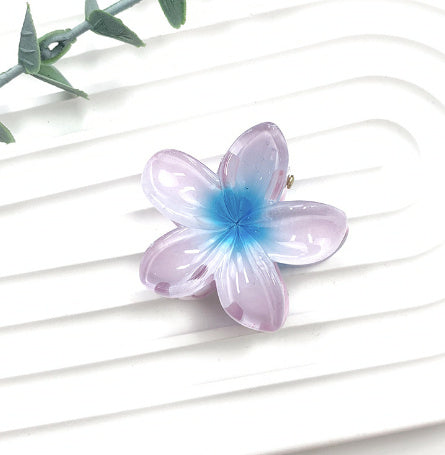 4cm Sweet Girl Plumeria Rubra Barrettes