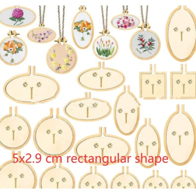 Wooden Mini Embroidered Stretch Jewelry