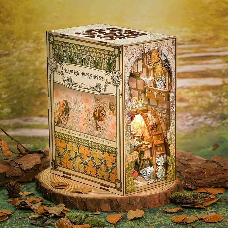 Diy Wooden 3d Stereo Hand-assembled Book Stand Model