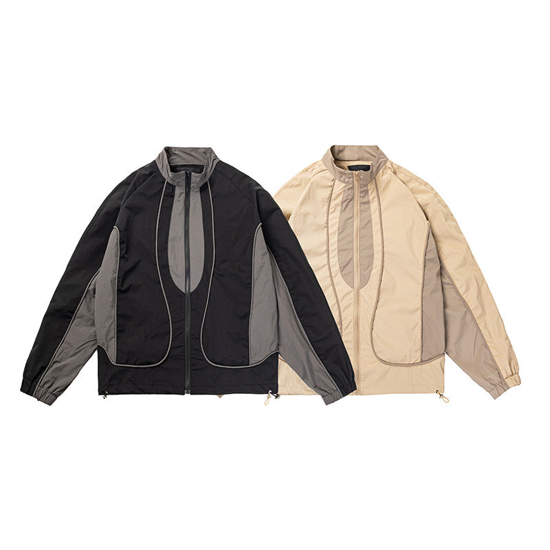 Men's Fashion Casual Patchwork Outdoor Jacket