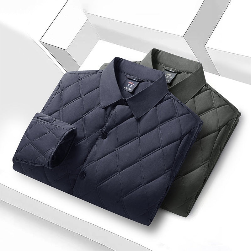 Middle-aged And Elderly Padded Jacket Warm Business Cotton-padded Casual Coat