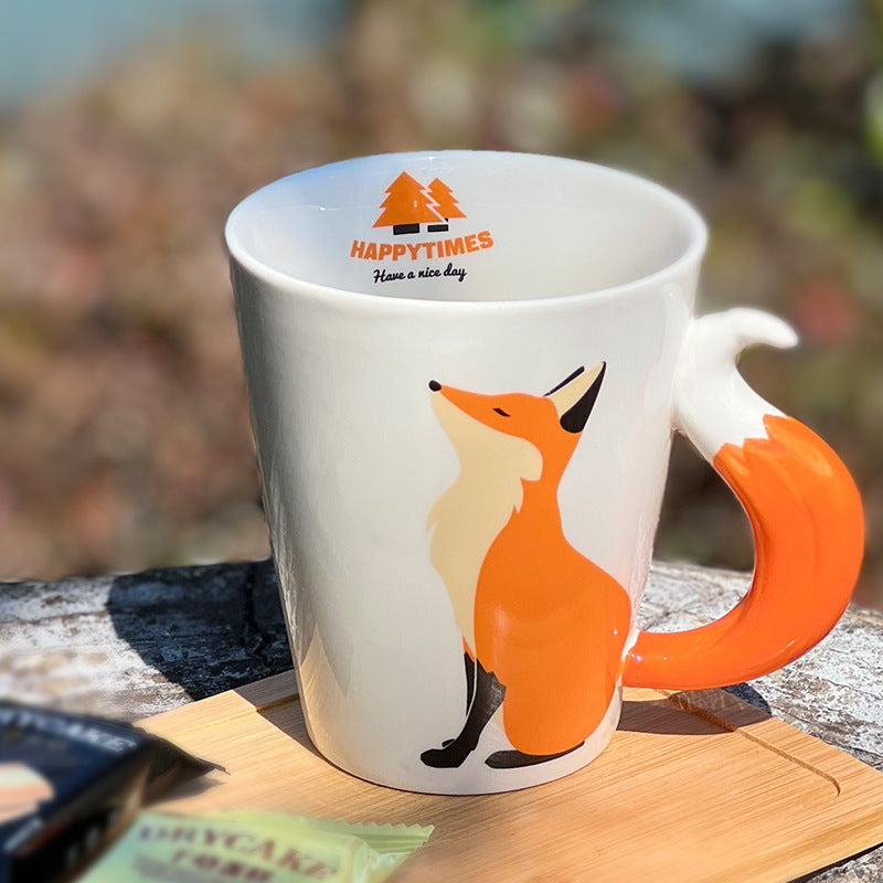 Ceramic Fox Mug Creative Personality