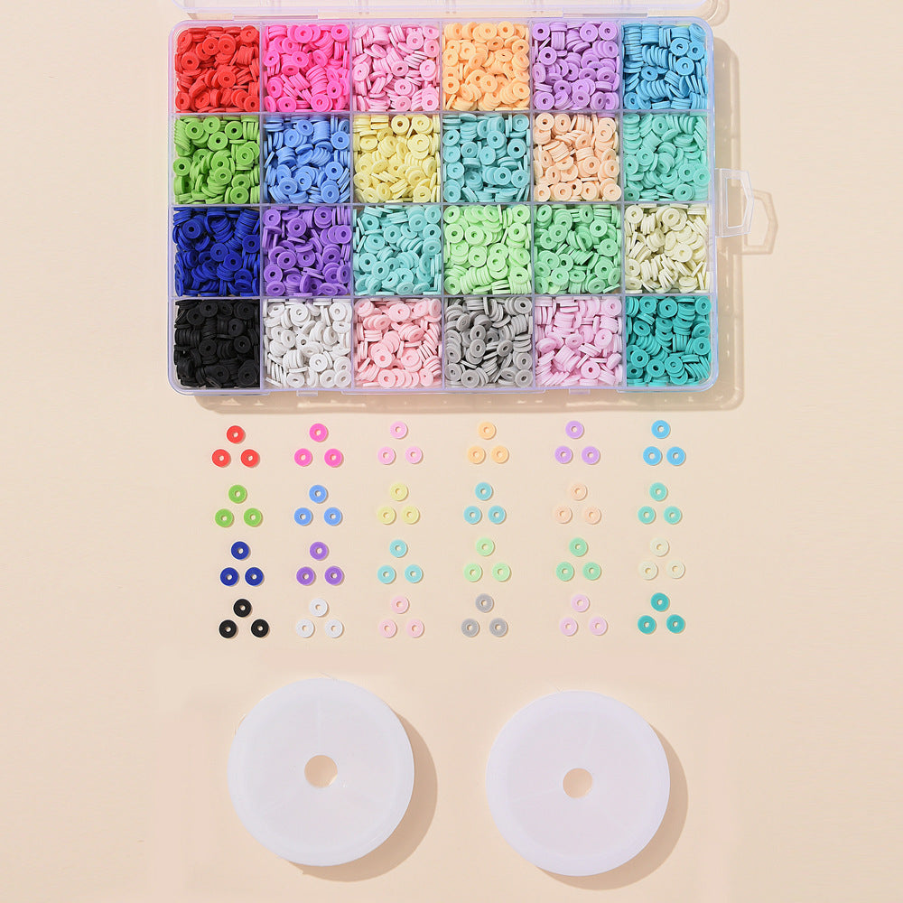 DIY Camouflage Soft Ceramic Beads Ornament Accessories Scattered Beads With Holes Spacer