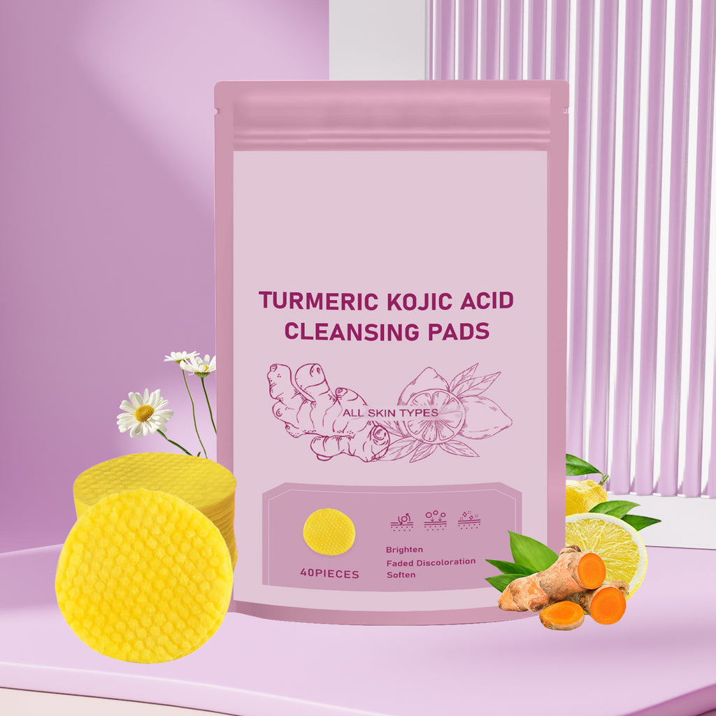 Kojic Acid Cleansing Pore Gentle Skin Care Turmeric Cleansing Pad