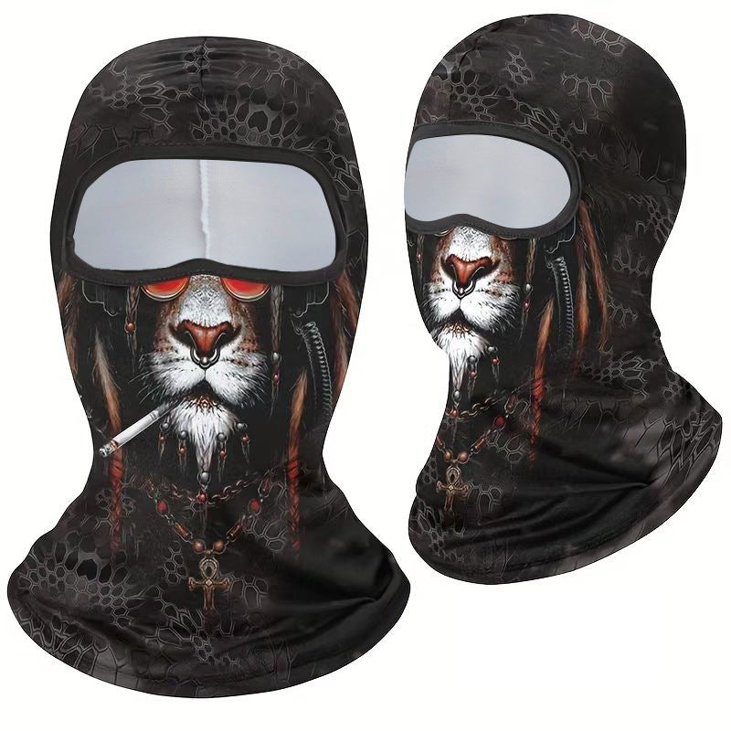 Riding Sun Block And Dustproof Hood Mask Funny Ice Feeling Breathable