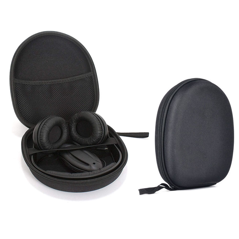 Convenient Black Round Headphone Case