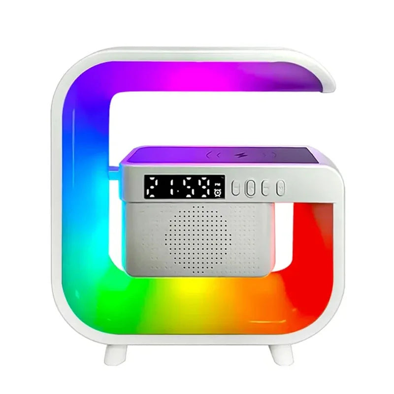 Bluetooth Speaker BT-3401 Atmosphere Light Wireless Charger Clock