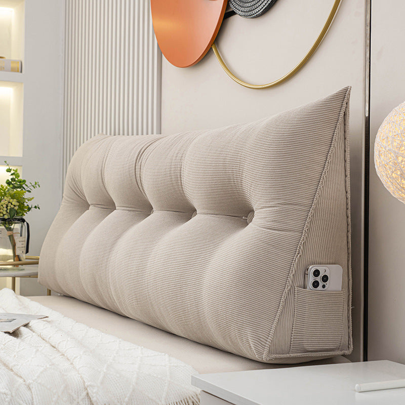 Triangle Head Cushion Double Back Soft Bag Pillow Can Be Disassembled And Washed In Bed