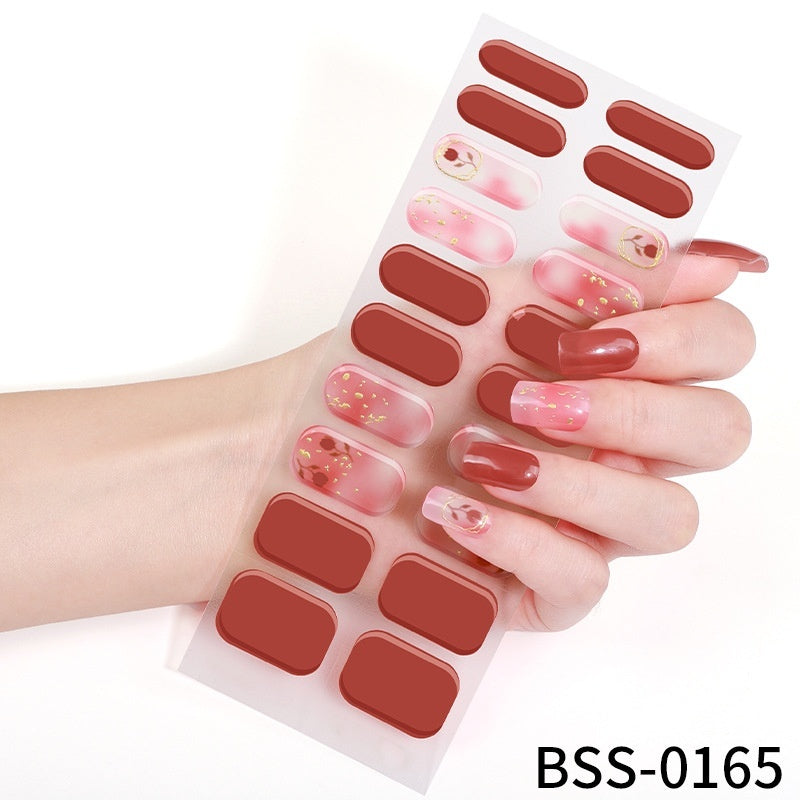 Gel Nail Art Sticker Semi-curing Gel