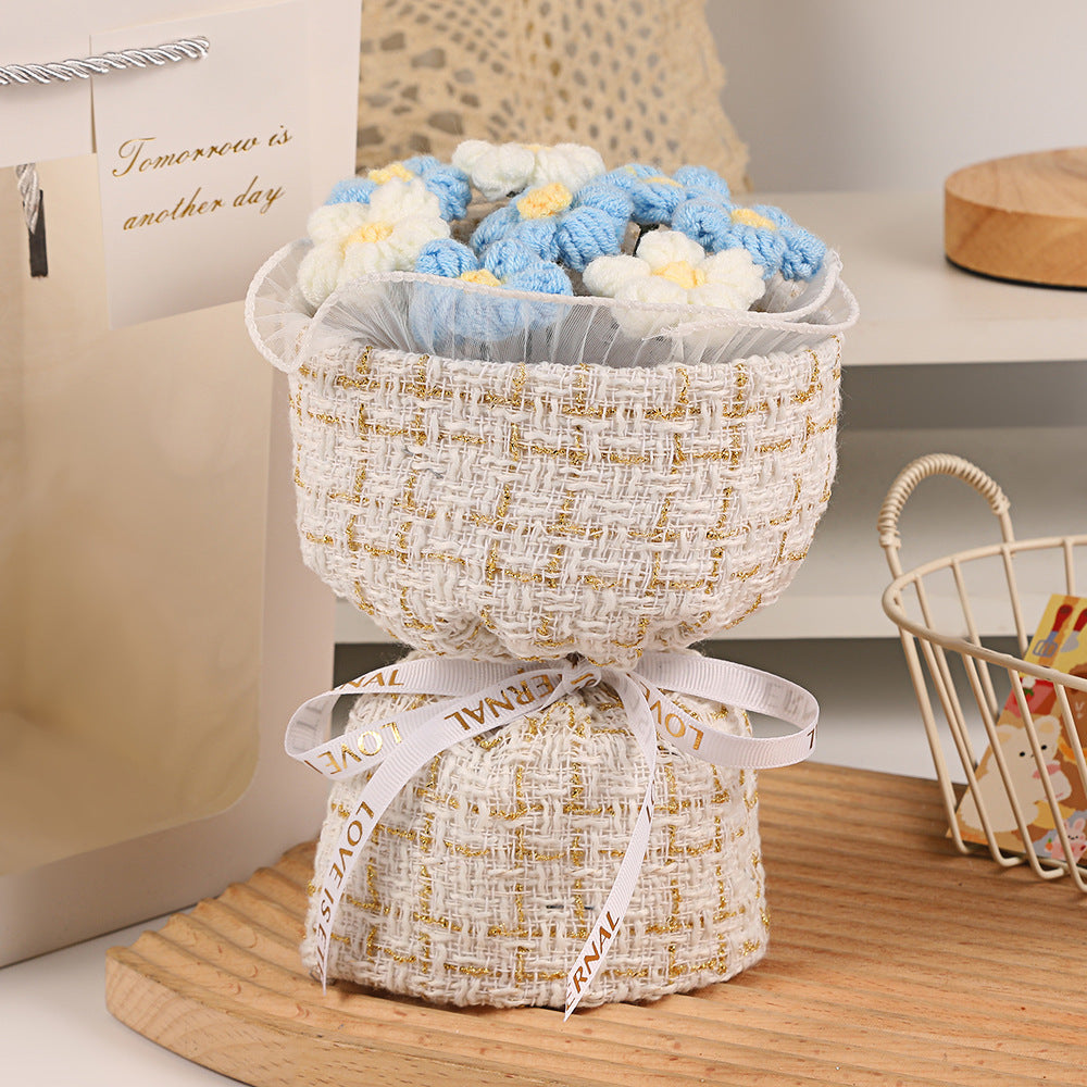 Creative 7 Knitted Wool Simulation Bouquet
