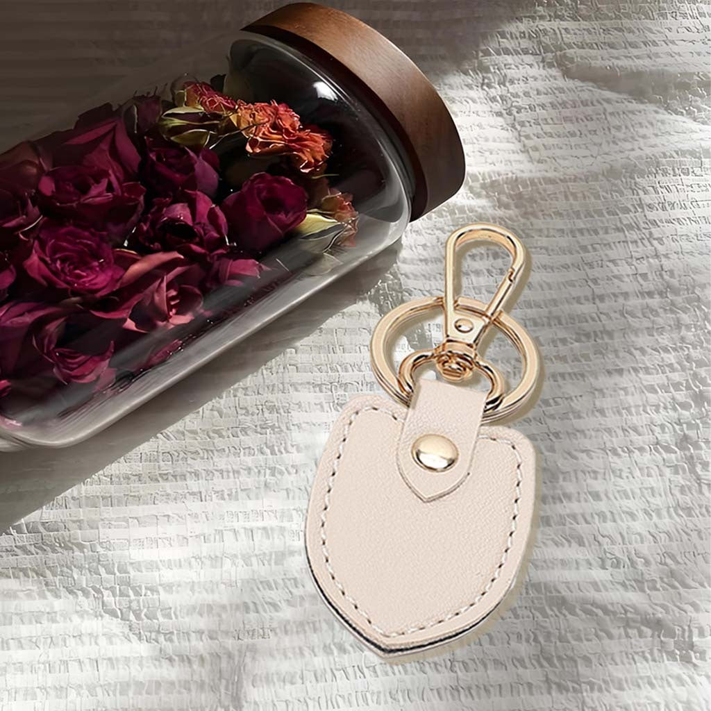 European And American Retro Double-layer Thick Leather Keychain