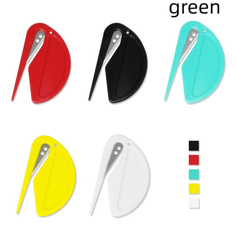 Plastic Mini Letter Opener Paper Cutting Art Knife
