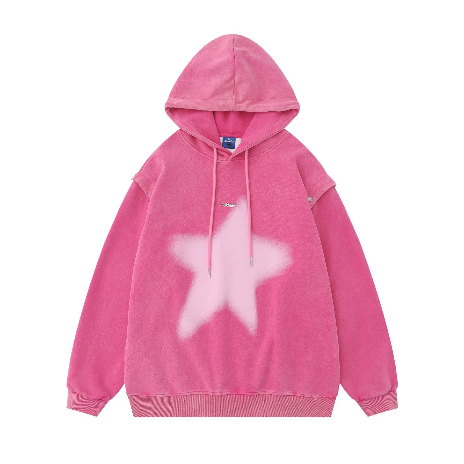 American-style XINGX Printed Distressed Detachable Sweater Autumn Couple Loose Top