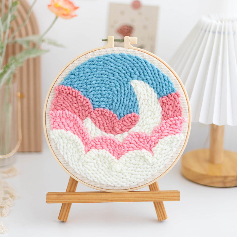Handmade DIY Russian Wool Poke Embroidery Material Package
