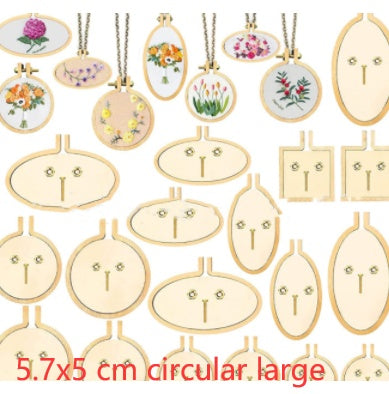 Wooden Mini Embroidered Stretch Jewelry