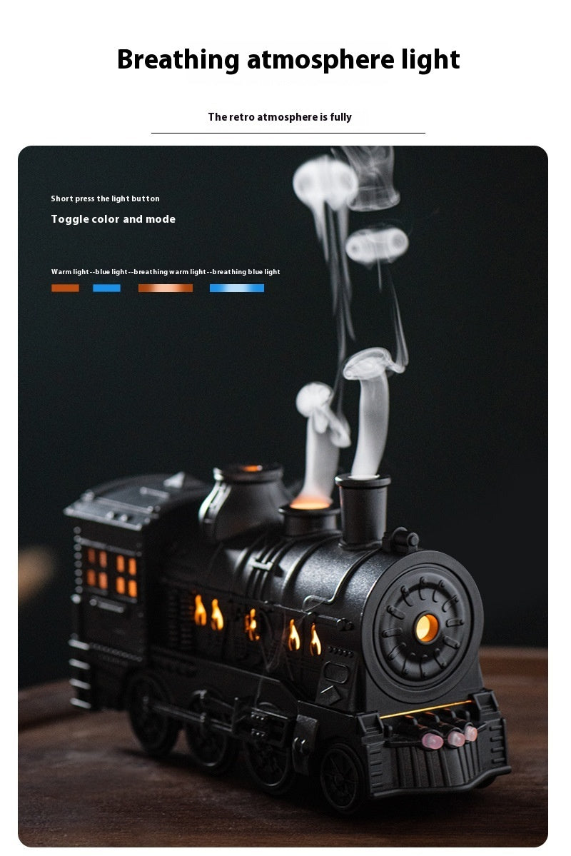 Home Retro Creative All-match Spray Spit Circle Small Train