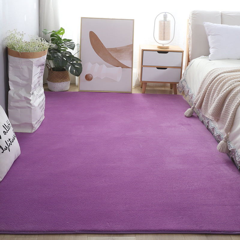 Short Wool Carpet Bedroom Bedside Blanket Floor Mat Mattress Children Crawling Floor Mat