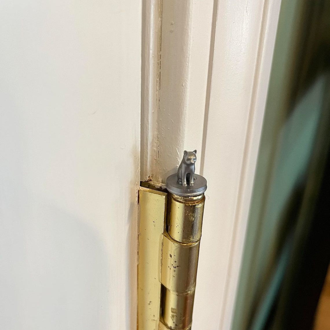 Cat Hinge Head Vintage Animal Magnetic Door Decoration