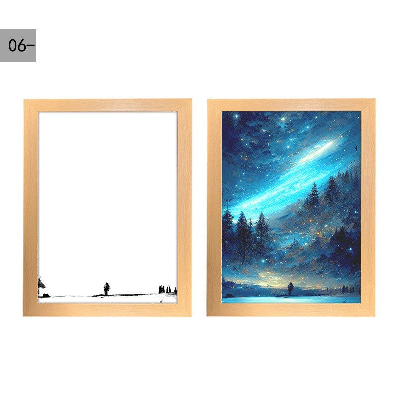 Starry Sky Beautiful Dream Simple Ins Creative Light Painting