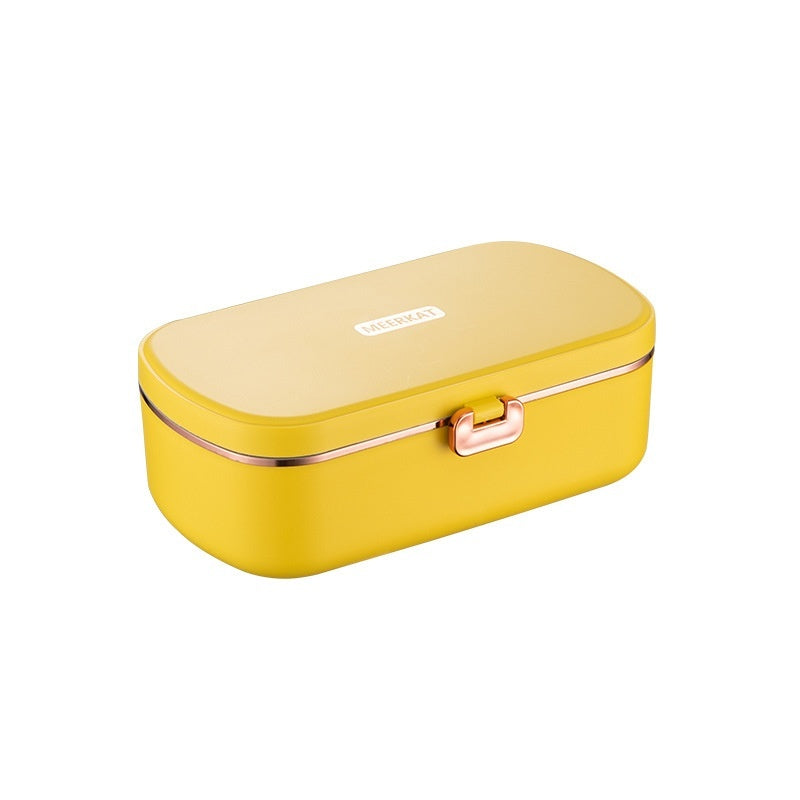 Mini Heating Insulated Lunch Box Plug-in Electric Office Worker Student Bento Stainless Steel Liner Gift