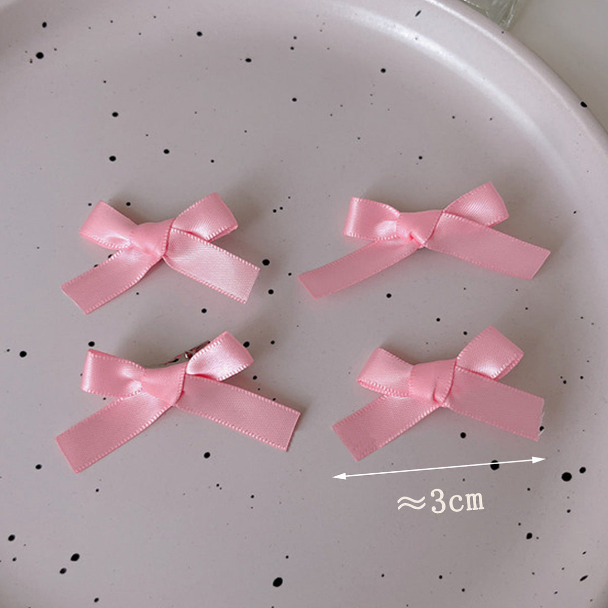 3cm Ribbon Bow Small Hairclip