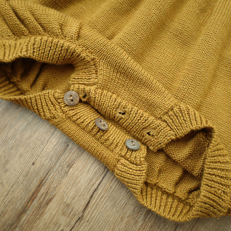 Baby Embroidery Long Sleeve Butt Wrap Clothes Wool