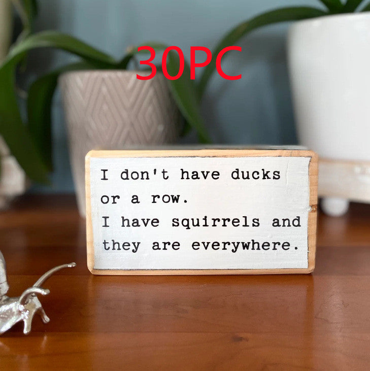 English Letters Desktop Ornaments