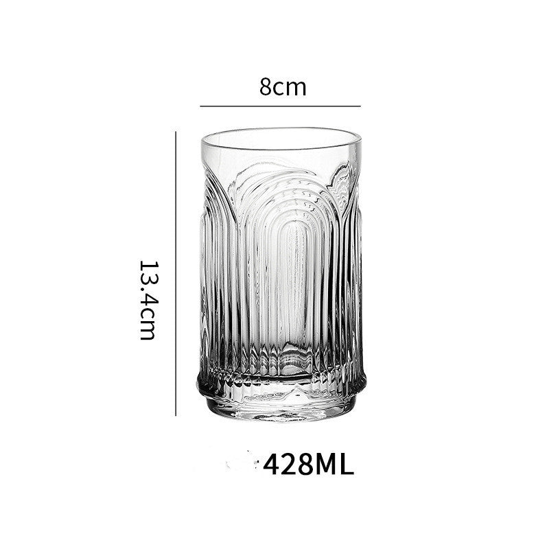 Small American U-shaped Coffee Juice Glass