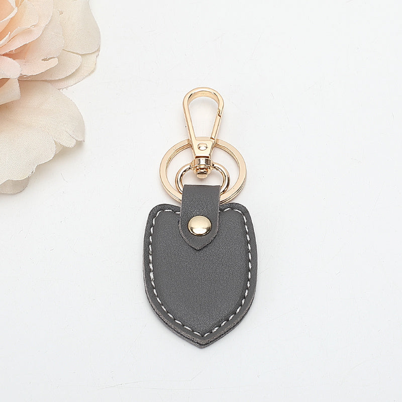 European And American Retro Double-layer Thick Leather Keychain
