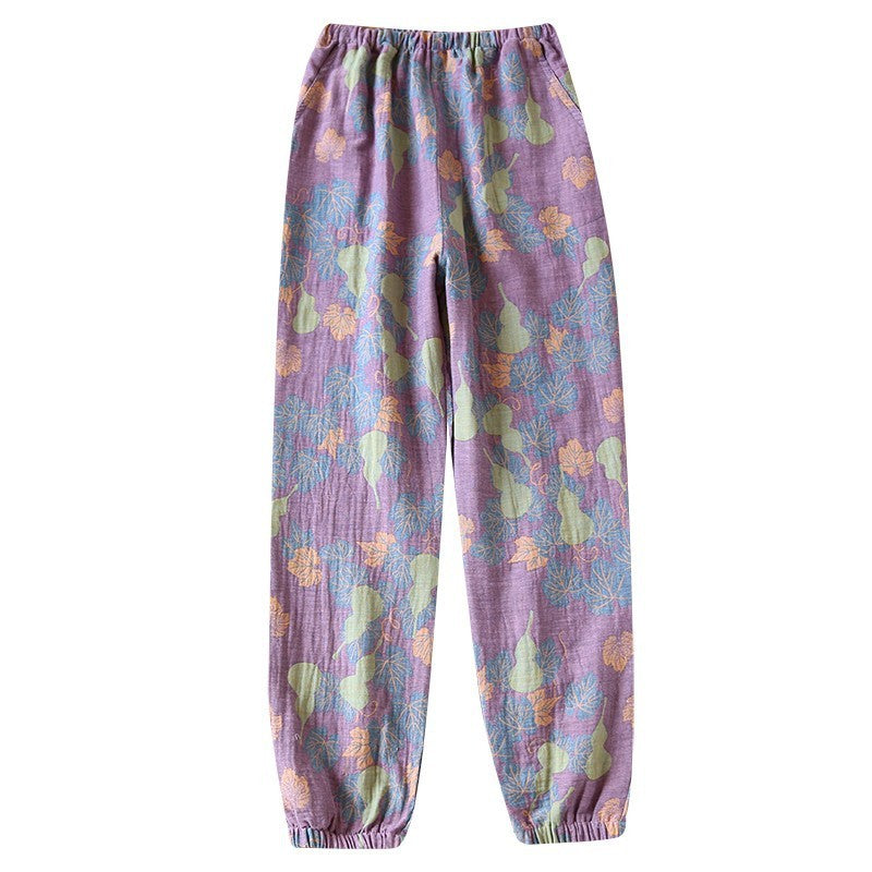 Women's Home Thin Summer Pure Cotton Pajama Pants