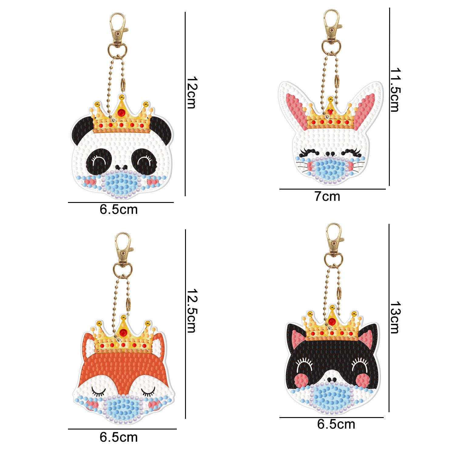 Diamond Painting Keychain Creative Children Cartoon Decorative Pendant