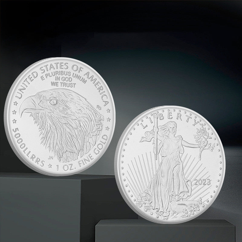 Home Fashion Simple Eagle Ocean Commemorative Coin