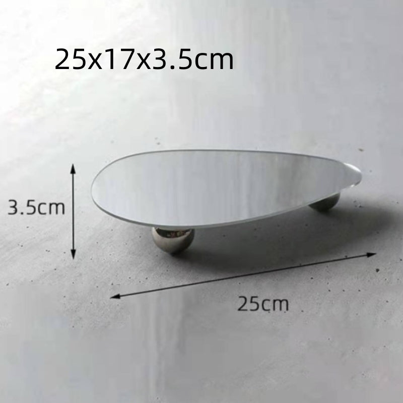 Irregular Mirror Acrylic Jewelry Tray Ornaments