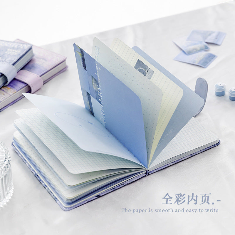 Fresh And Elegant Oil Painting Style Magnetic Buckle Book