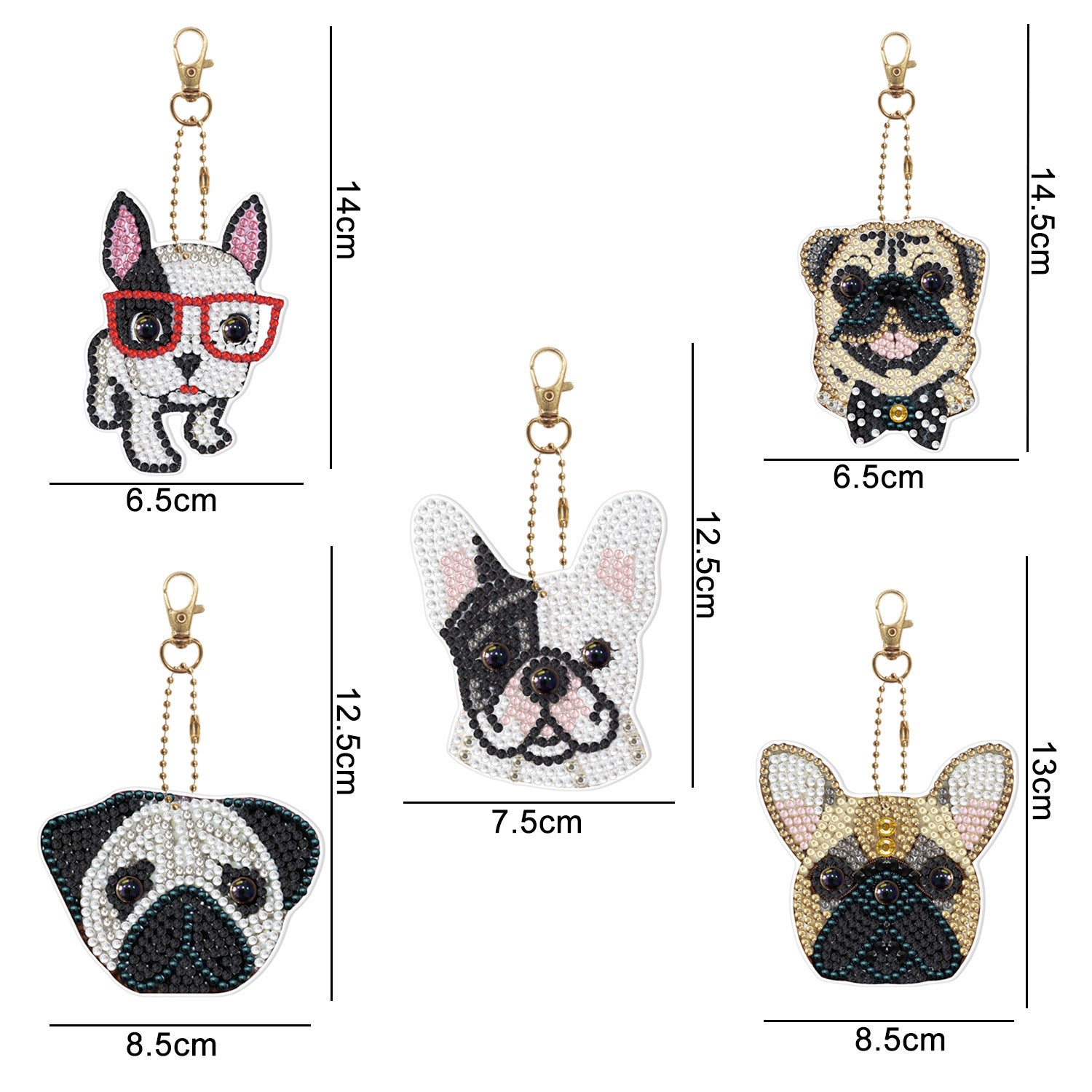 Diamond Painting Keychain Creative Children Cartoon Decorative Pendant
