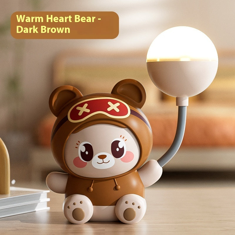 Cartoon Cute Pet Table Lamp Folding USB Charging Bedroom Bedside Lamp